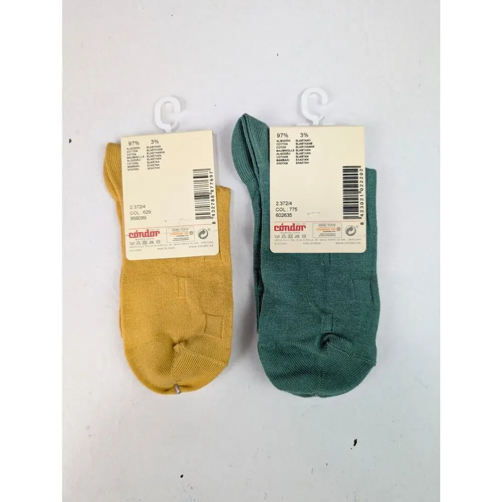 Condor Youth Mustard & Green Crew Socks - size 6Y & 8Y